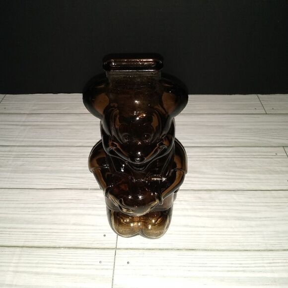 Vintage MCM 1970’s Walt Disney Productions Mickey Mouse Club Glass Piggy Bank - Picture 1 of 10